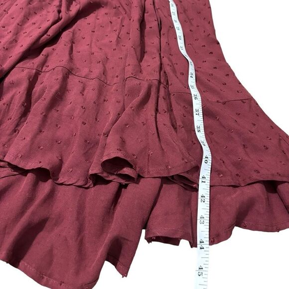 NEW TORRID Women's Midi Swiss Linen Wrap Surplice Dress size M/L - Picture 6 of 12